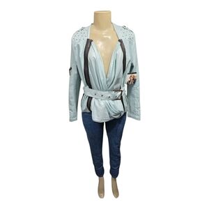 House Dereon Women's Denim Mint Jacket Size S